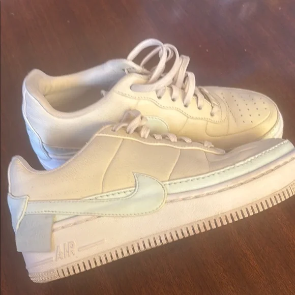 NEW Nike Women's SIZE 7.5 Air Force 1 Jester XX Cream White Aqua Prototype RARE - Picture 3 of 7
